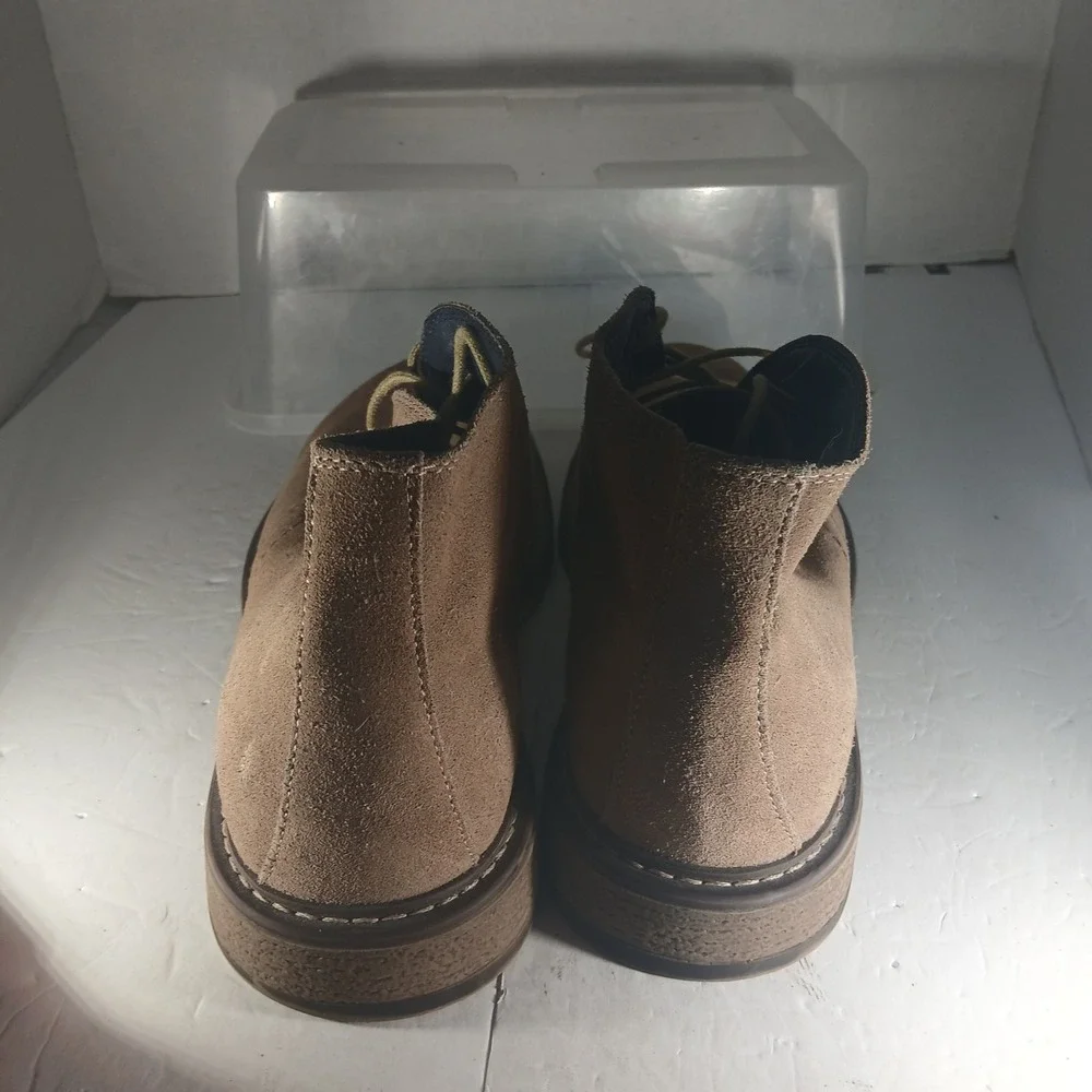 Joseph Abboud Chukka Boots 11 Tan Leather Suede Desert Minimalist Classic